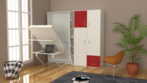 Suzi Tekli Açılır Kapanır Duvar Yatağı Seti